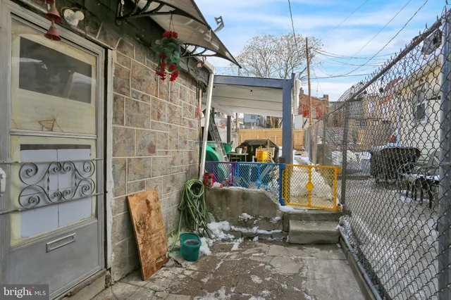 a view of steet with seating space