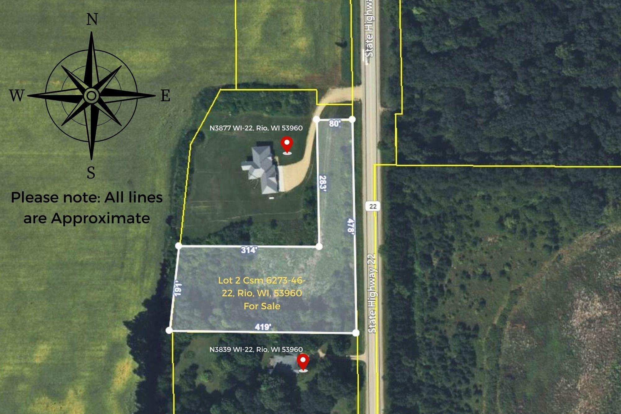 Lot 2 Highway 22 Rio Wi 53960 Rio, WI 53960 - Photo 1 of 1 Gallery Image 1