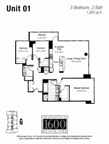 $695,000 | 1629 South Prairie Avenue, Unit 801, Chicago, IL 60616