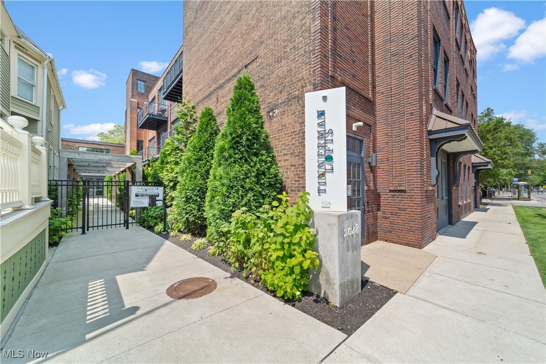 2048 Fulton Road, Unit 107 Cleveland, OH 44113 - Photo 2 of 37 Main entry area with signage and gated access