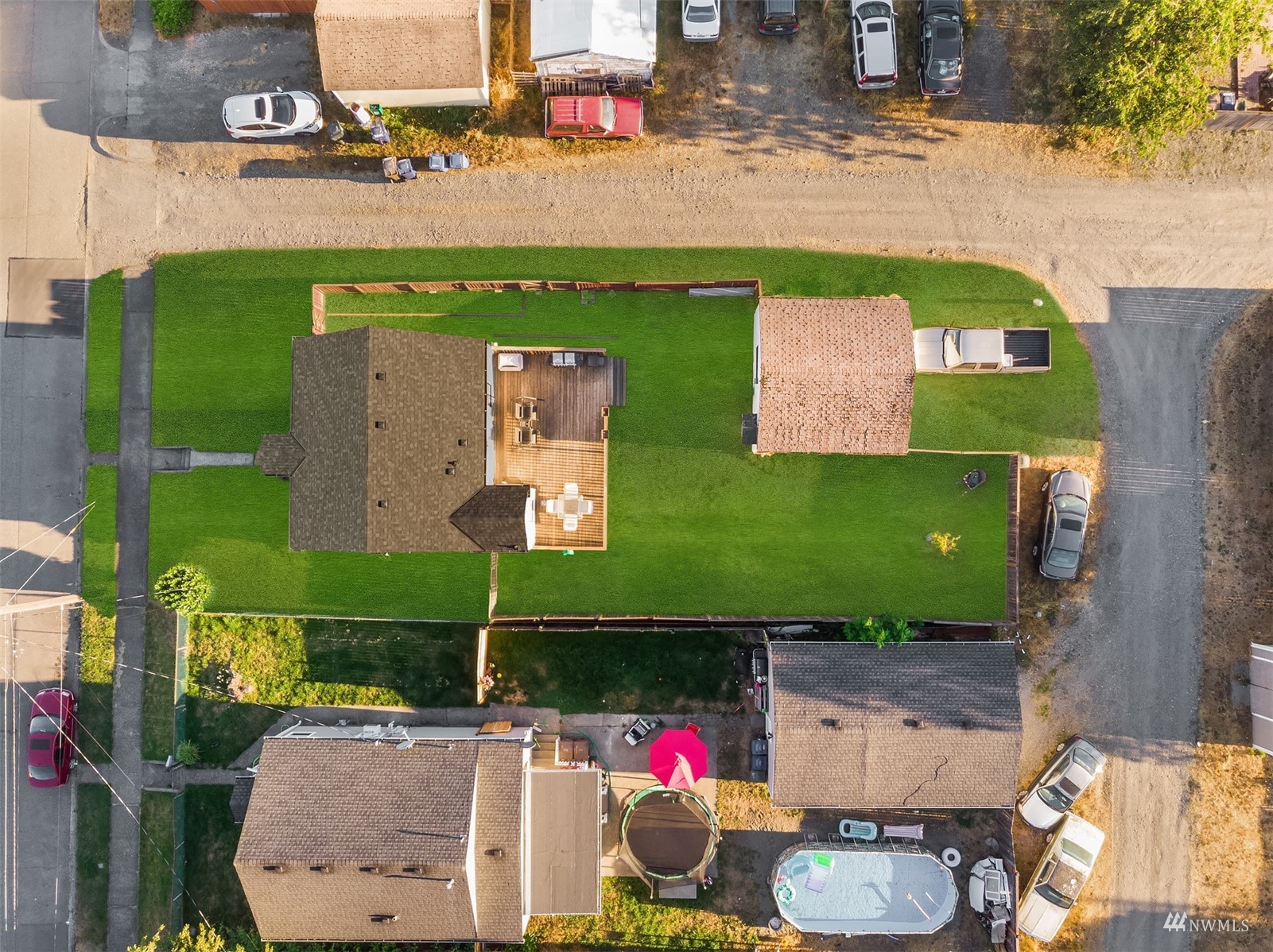 7236 South Montgomery Street Tacoma, WA 98409 - Photo 3 of 34 an aerial view of houses with outdoor space