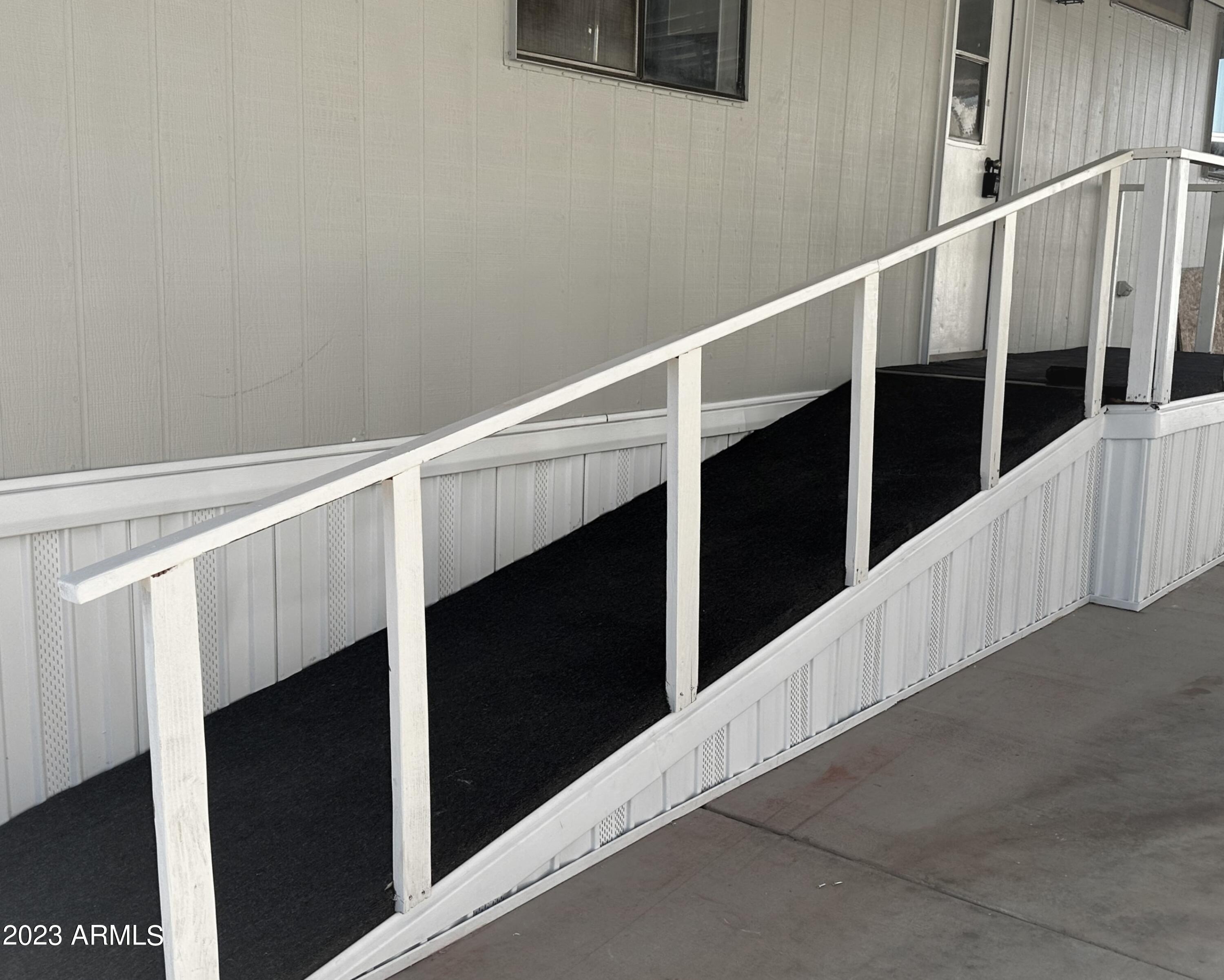 ramp to kitchen door