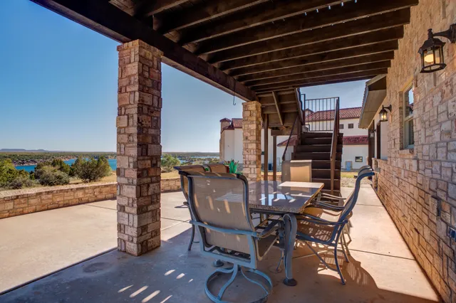a view of lake and mountain