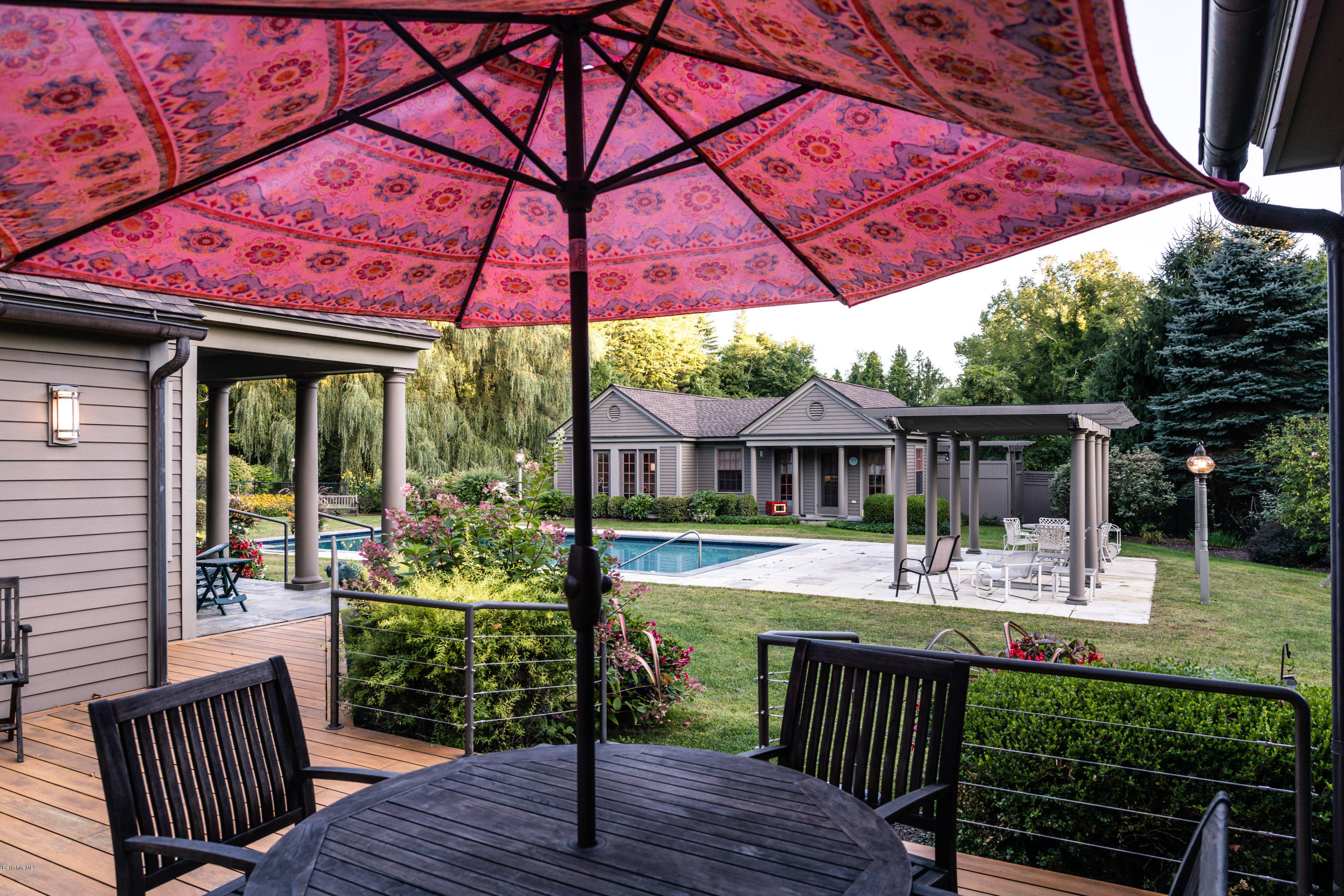 50 E Road Sheffield, MA 01257 - Photo 25 of 41 Main House Patio to Guest House