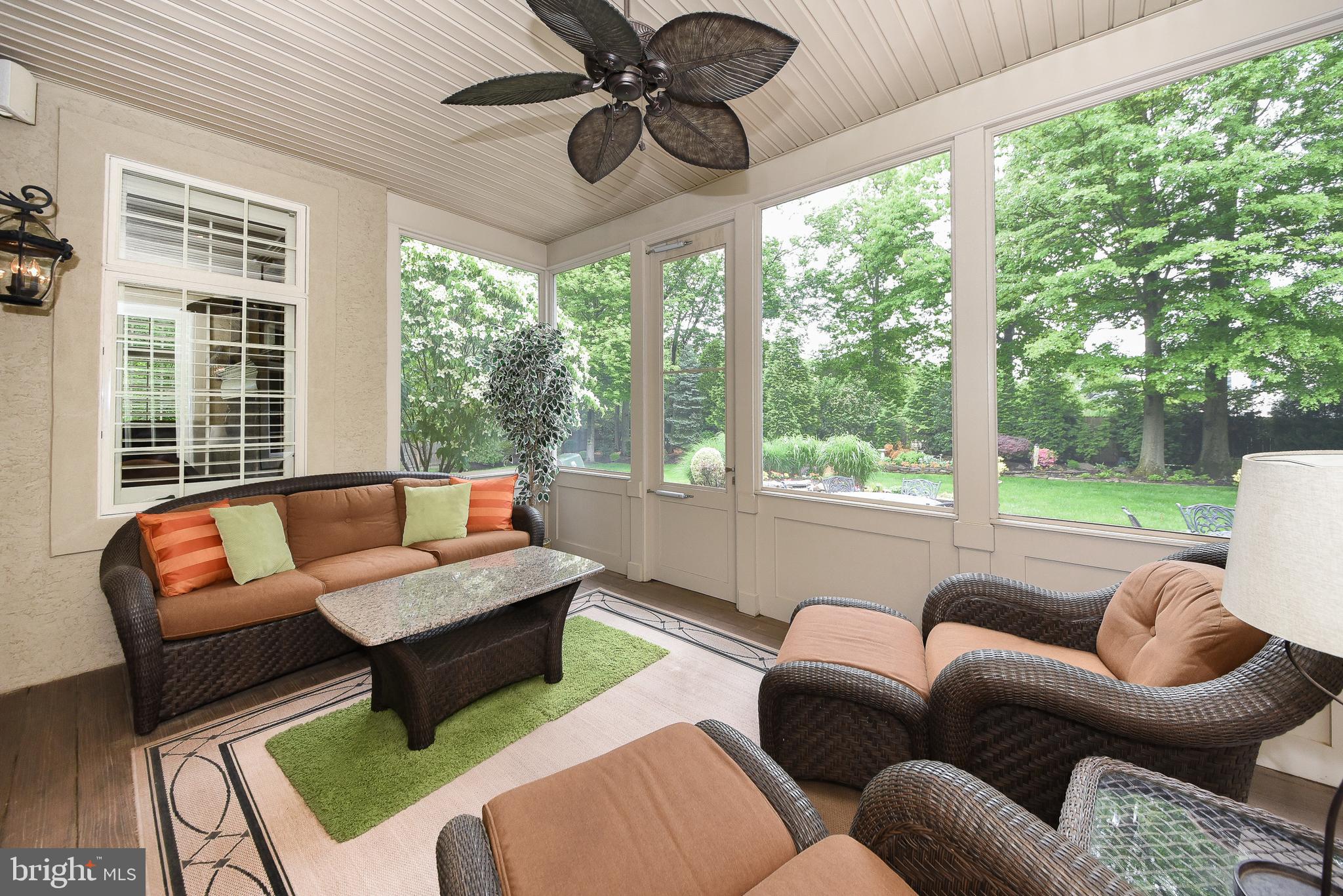200 Wood Spring Road Gwynedd Valley, PA 19437 - Photo 26 of 71 Sunroom w. Ceiling Fan