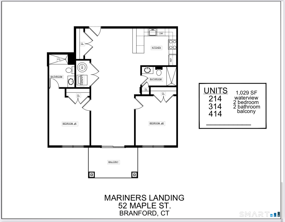 52 Maple Street, Unit 414 Branford, CT 06405 - Photo 17 of 17 a picture of a wall with a white wall and a painting