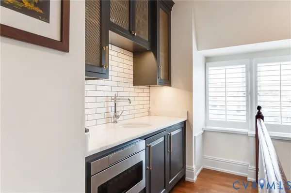 an aerial view of residential building with outdoor space