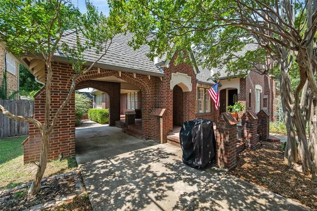a view of a chairs and tables in patio
