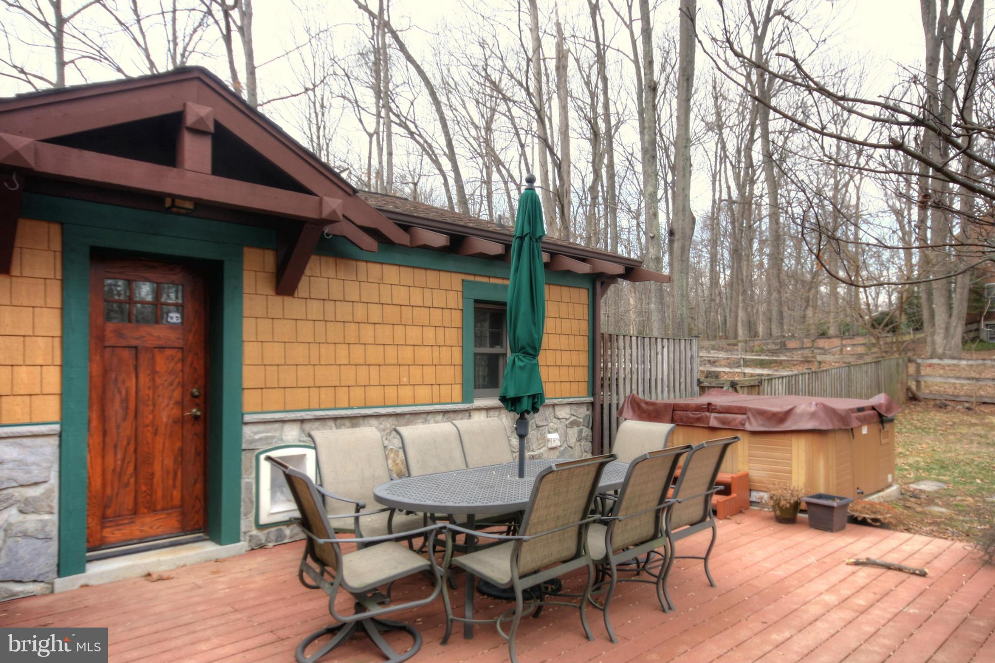 605 Clear Spring Road Great Falls, VA 22066 - Photo 16 of 30 Trex Deck & Hot Tub