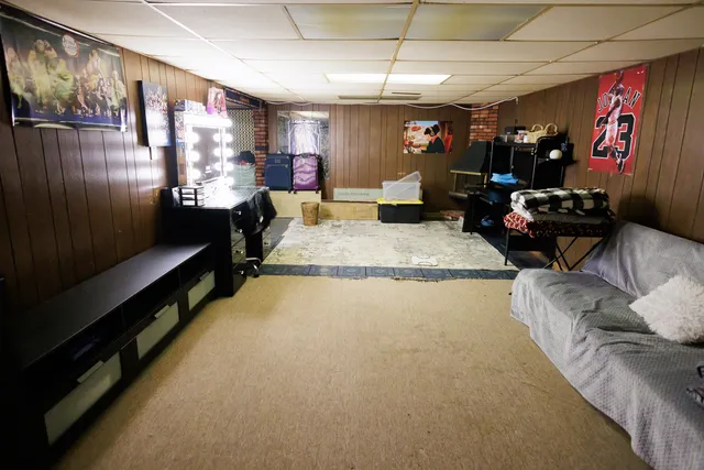 a view of storage and utility room