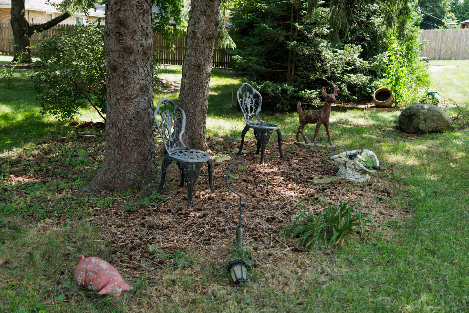 824 South McKinley Avenue Kankakee, IL 60901 - Photo 56 of 58 a view of a bench in middle of the forest