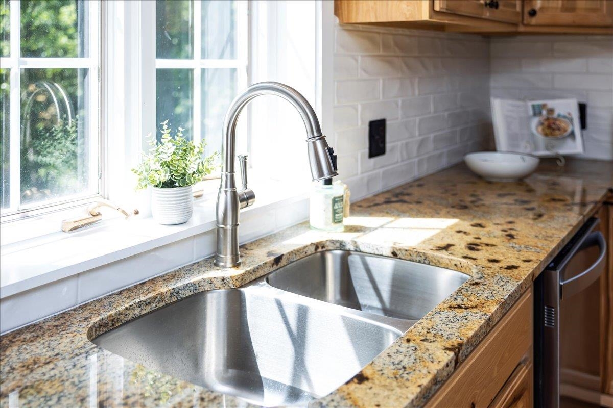 6614 Middlebrook Road Raphine, VA 24472 - Photo 27 of 52 a kitchen with a faucet a potted plant and a sink