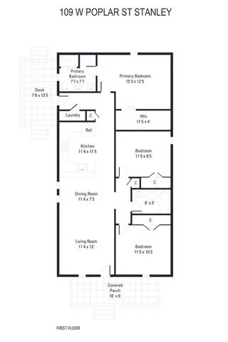 $300,000 | 109 West Poplar Street, Stanley, NC 28164