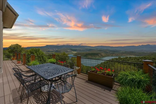 a view of a city from a balcony