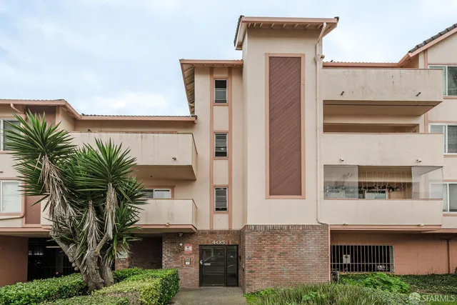 a front view of a house with balcony