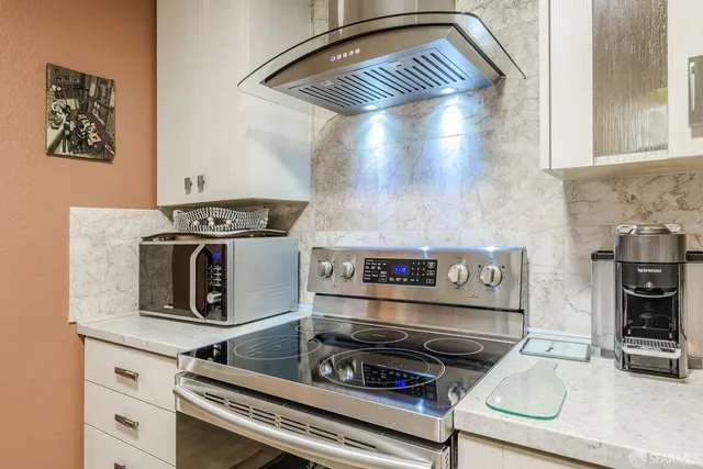 a close view of stove top oven