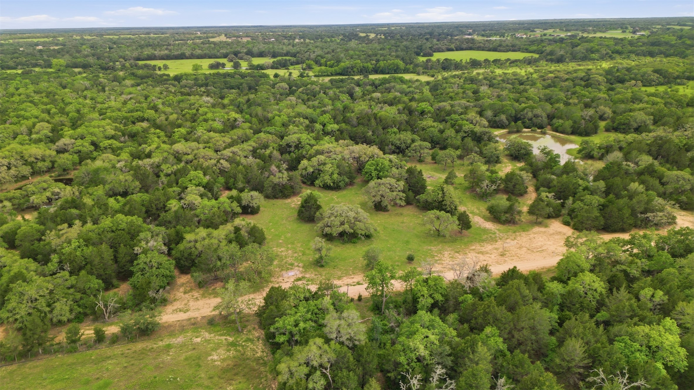 1165 Cr 213 Road Weimar, TX 78962 - Photo 8 of 50 a view of a green field with lots of trees in the background