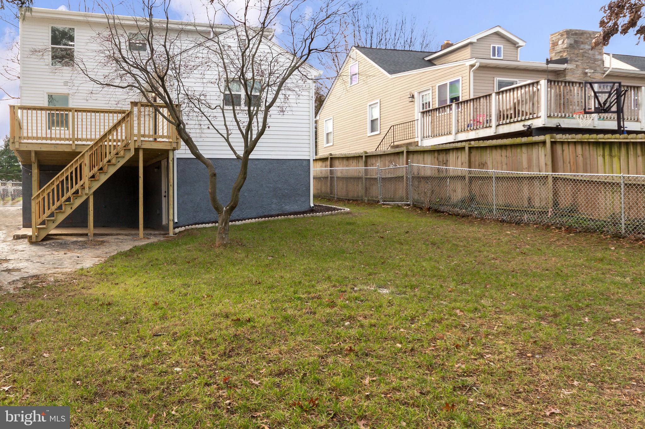 34 Evans Avenue Lutherville-Timonium, MD 21093 - Photo 33 of 36 View from back yard, driveway is being repaved