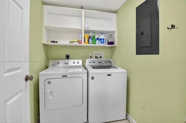 a view of a swimming pool and a yard