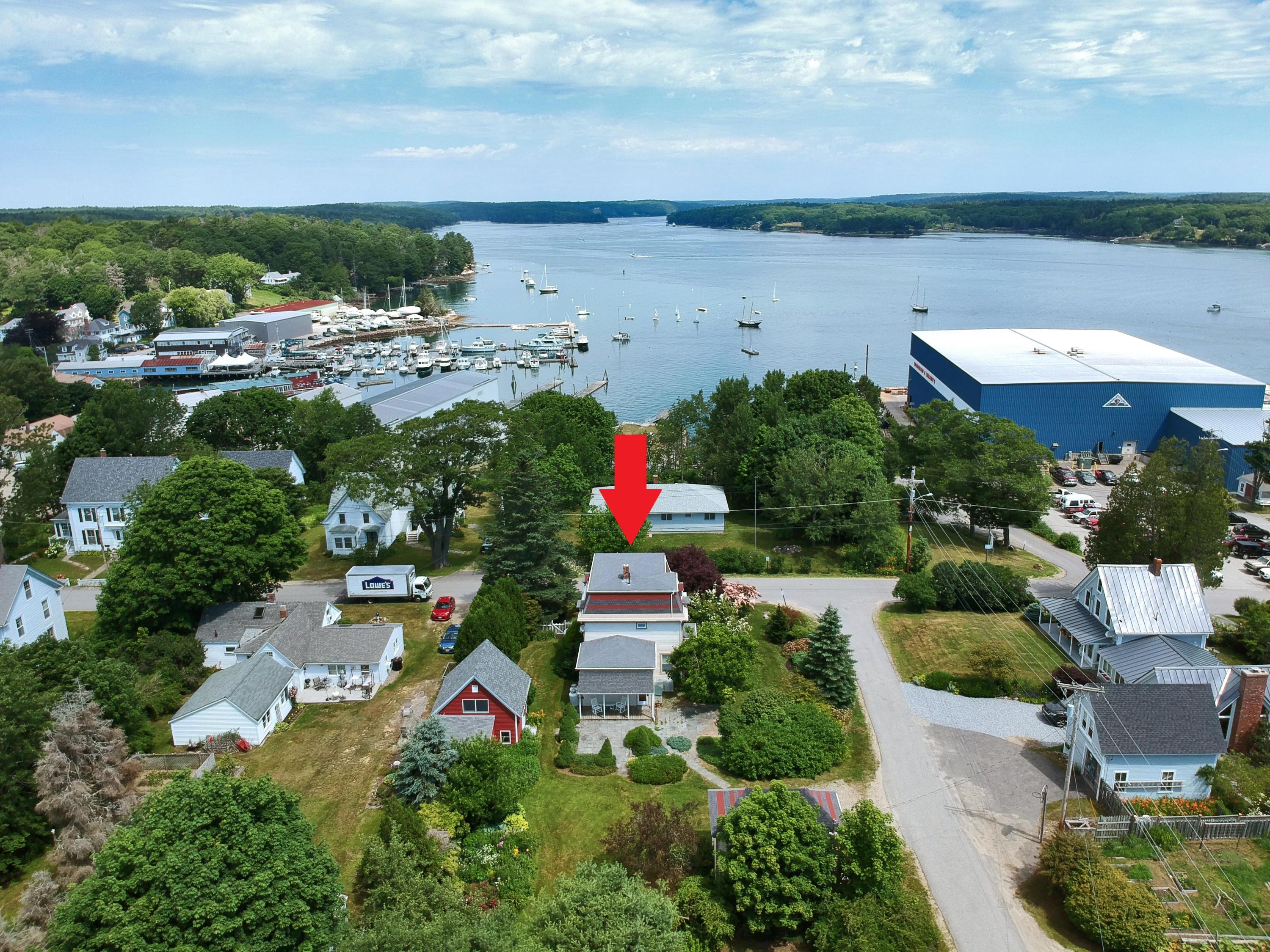 25 School Street Boothbay, ME 04544 - Photo 2 of 37 Aerial