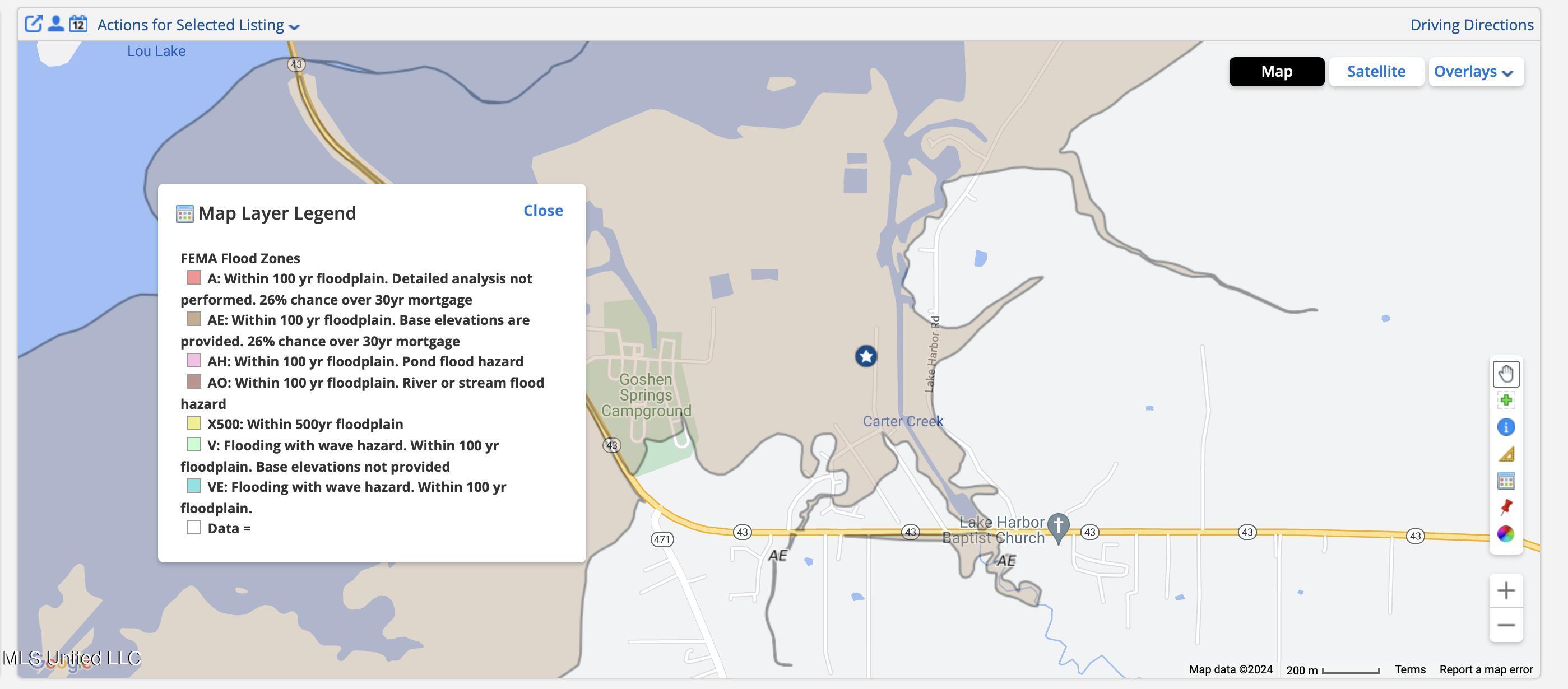 321 Harbor Lane Brandon, MS 39047 - Photo 23 of 23 Flood Map