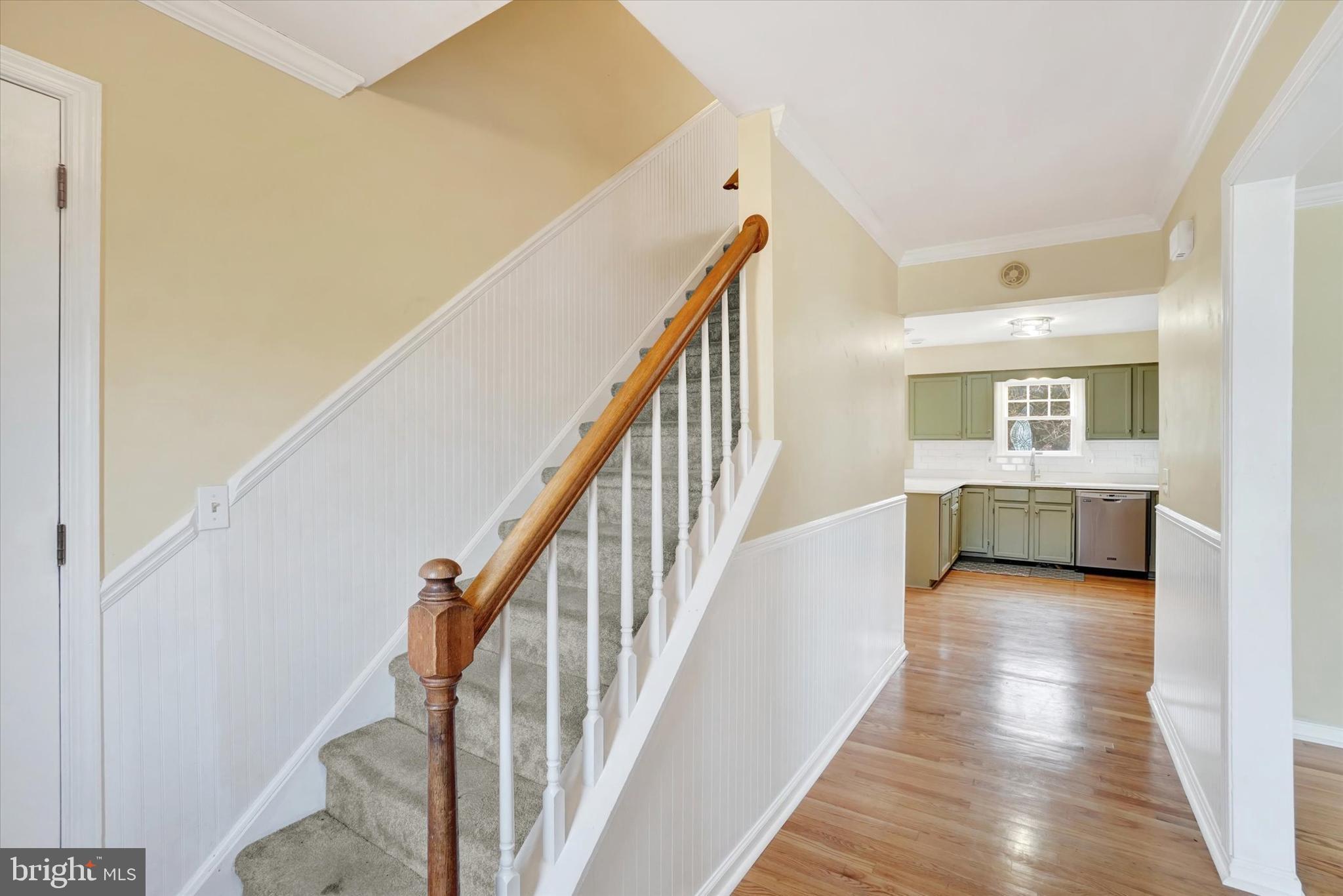 3 Harrison Road New Freedom, PA 17349 - Photo 13 of 28 a view of a hallway with wooden floor and staircase