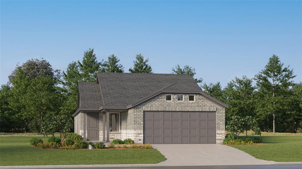 1300 Meadow Spring Lane Anna, TX 75409 - Photo 1 of 1 Single-story residence featuring a gray shingle roof, a two-car garage, and a brick and stone facade