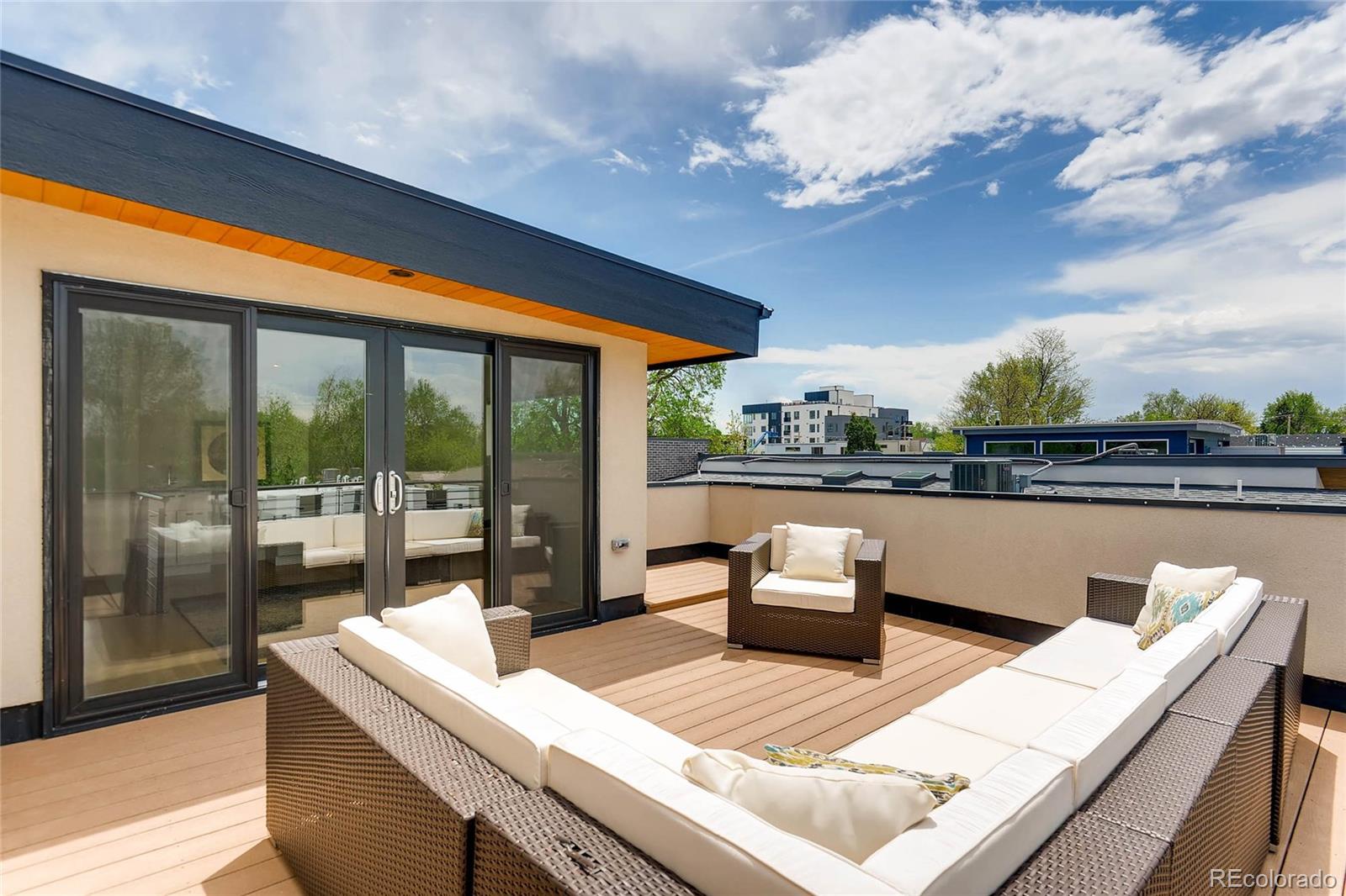 3957 Utica Street Denver, CO 80212 - Photo 28 of 28 a view of roof deck with furniture
