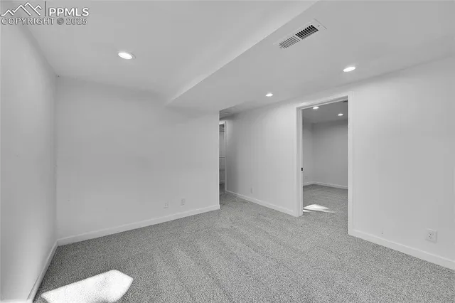 a view of an empty room