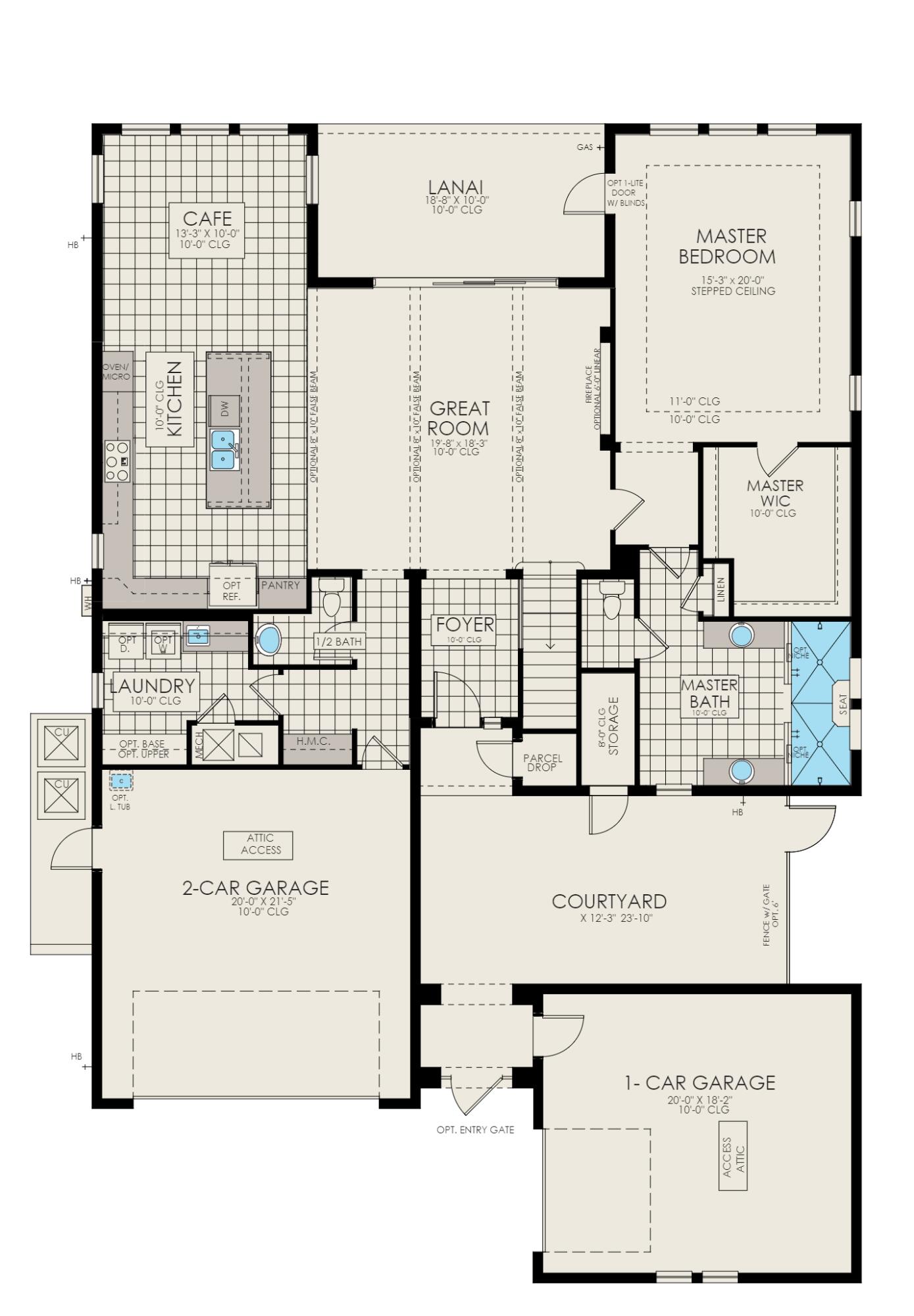 2529 Mathis Place Melbourne, FL 32940 - Photo 2 of 3 RS60_1W_Floorplan (1)_Casa Luca_2529 Mat