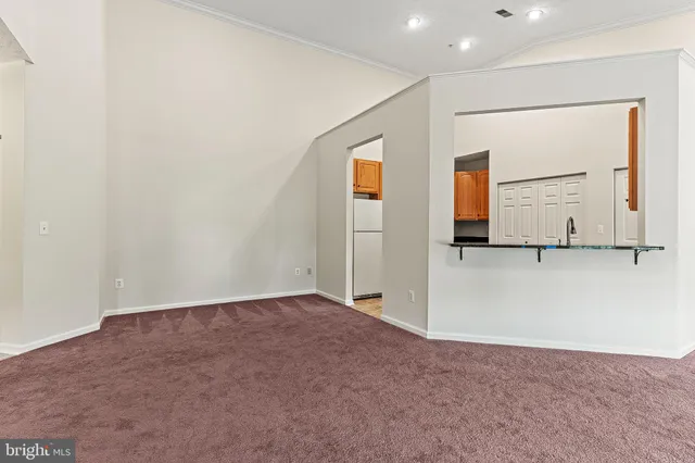 a view of an empty room