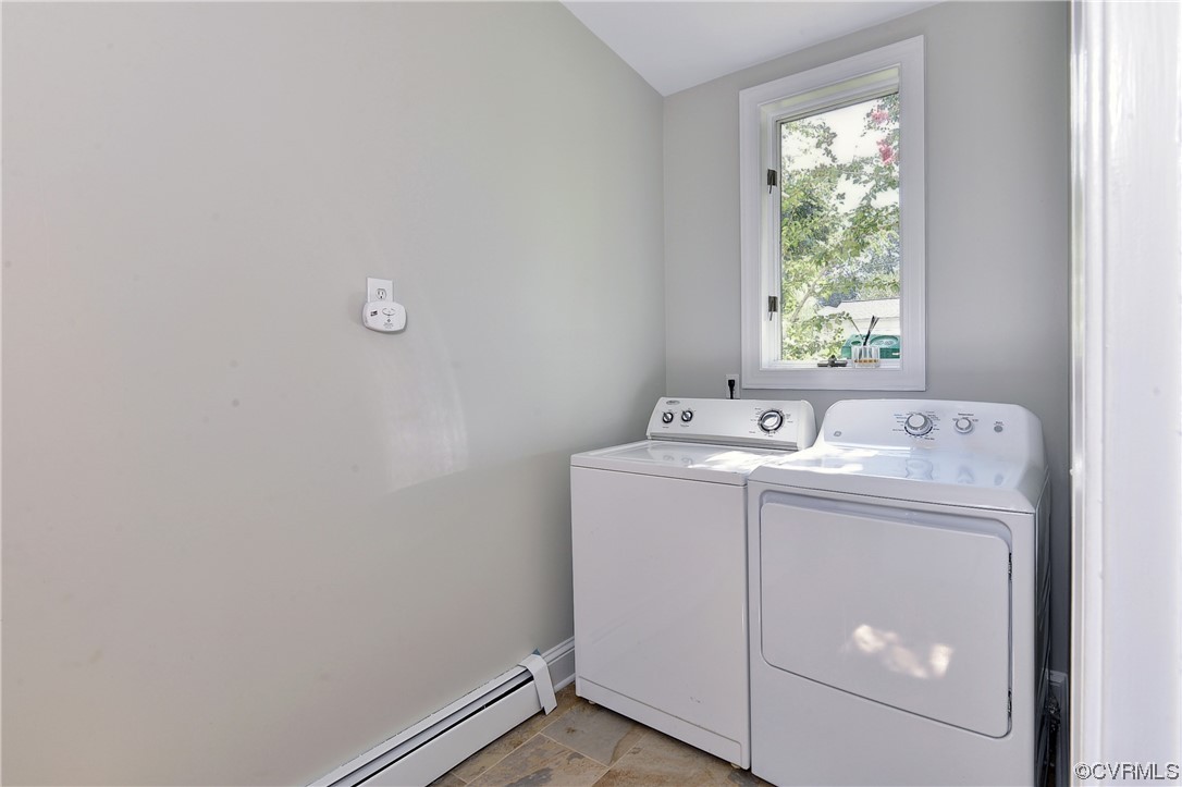 528 10th Street West Point, VA 23181 - Photo 26 of 50 a utility room with dryer and washer