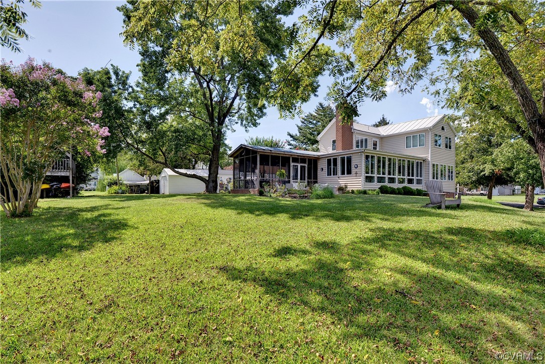 528 10th Street West Point, VA 23181 - Photo 32 of 50 a view of a house with a big yard
