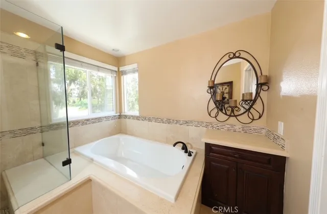 a bathroom with a sink and a bathtub