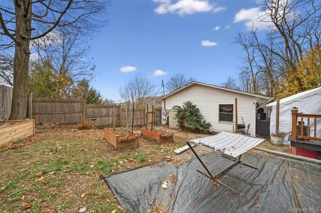 a view of a dining table and chairs in the room