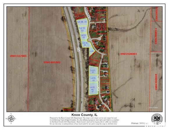 $8,000 | Lot 63-64 Country Club Estates, Galesburg, IL 61401