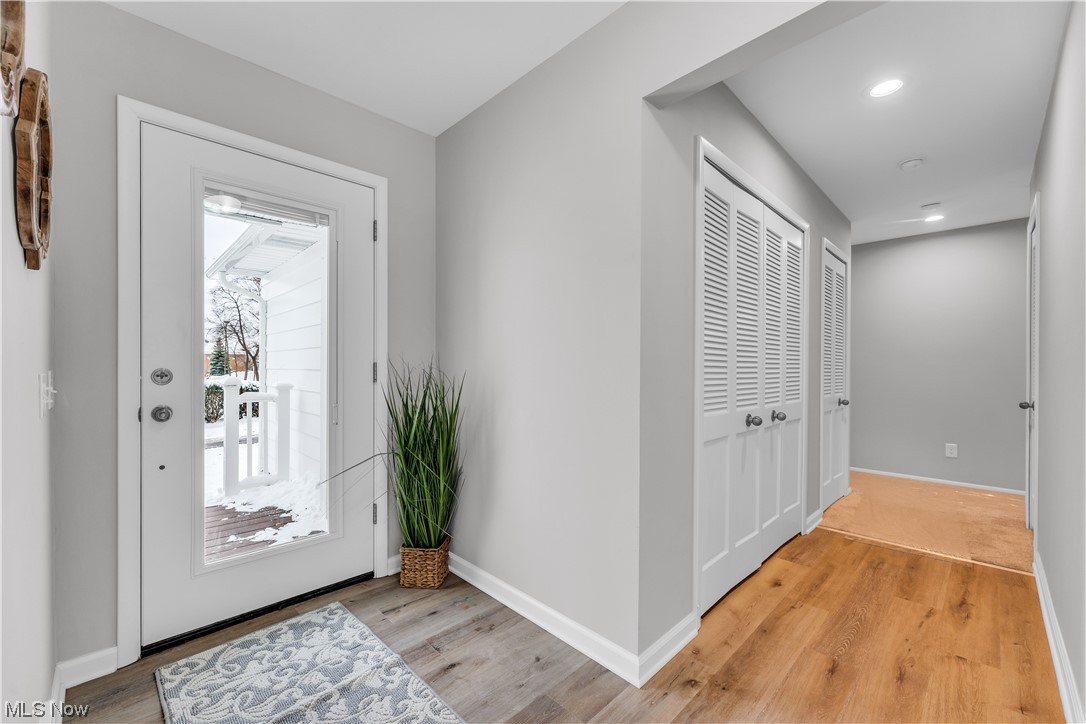 5025 Clubside Road Lyndhurst, OH 44124 - Photo 4 of 35 Entryway featuring light hardwood / wood-style flooring