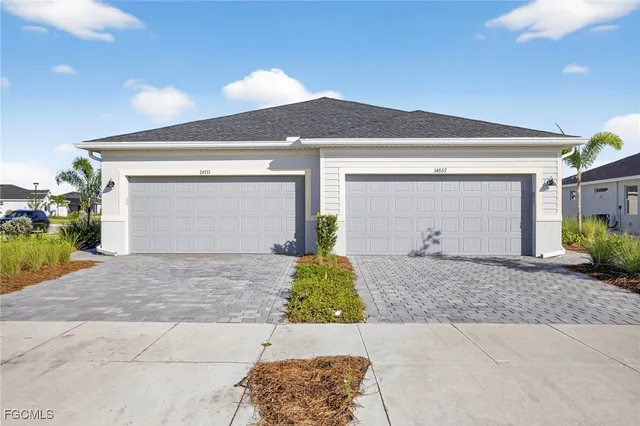 a front view of a house