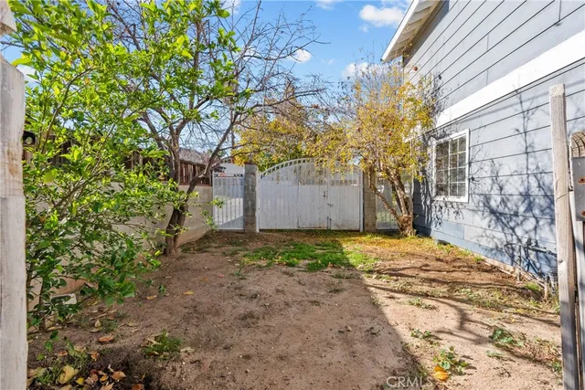 a backyard of a house