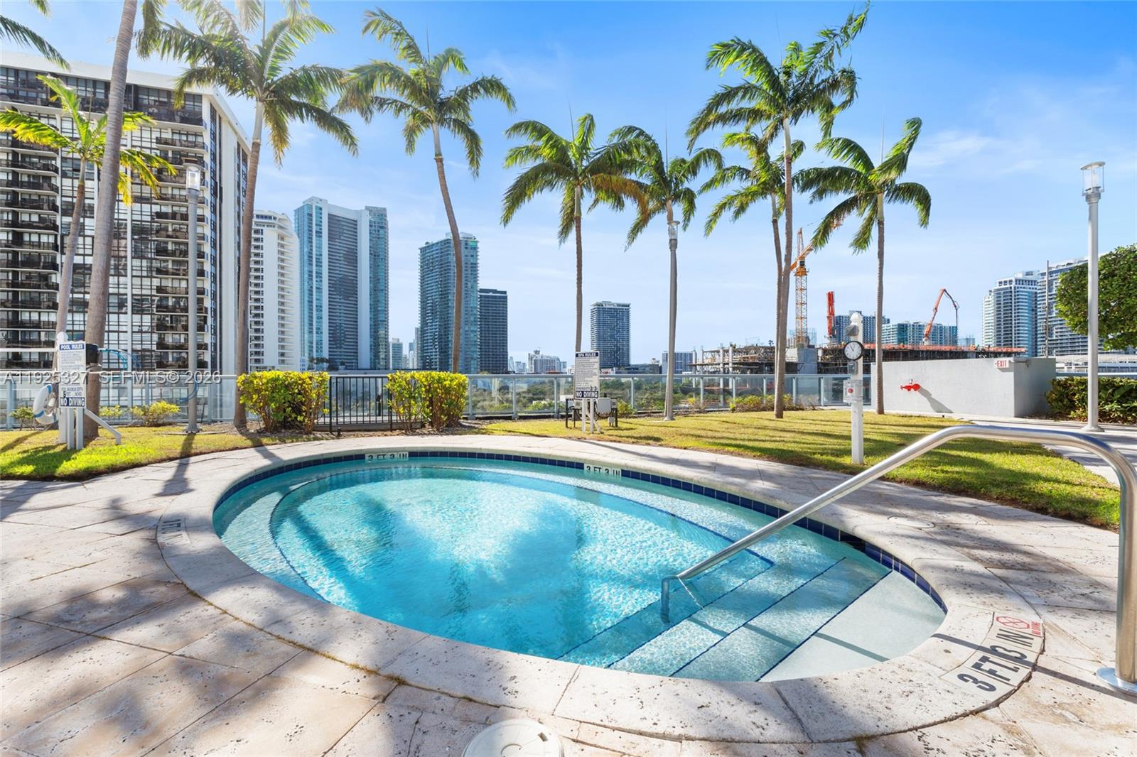 601 Northeast 36th Street, Unit 1101 Miami, FL 33137 - Photo 56 of 69 a view of swimming pool with outdoor seating