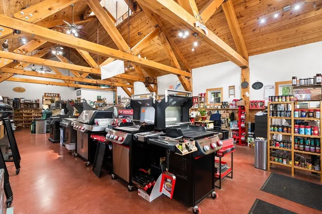 a view of a storage in a room