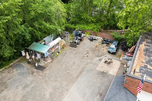 an outdoor space with patio