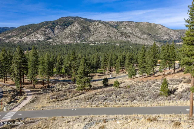 a view of a lake with a mountain