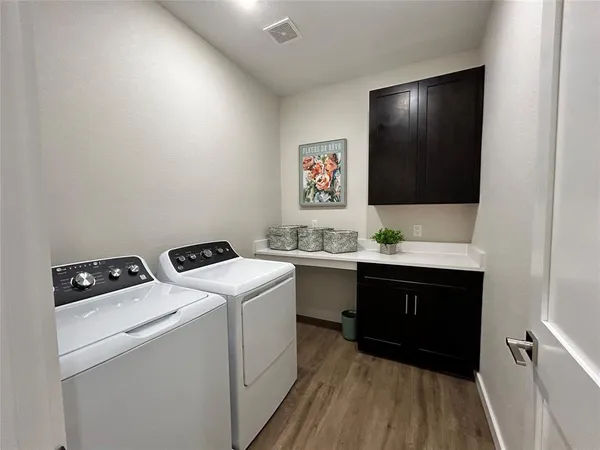 a room with storage and utility