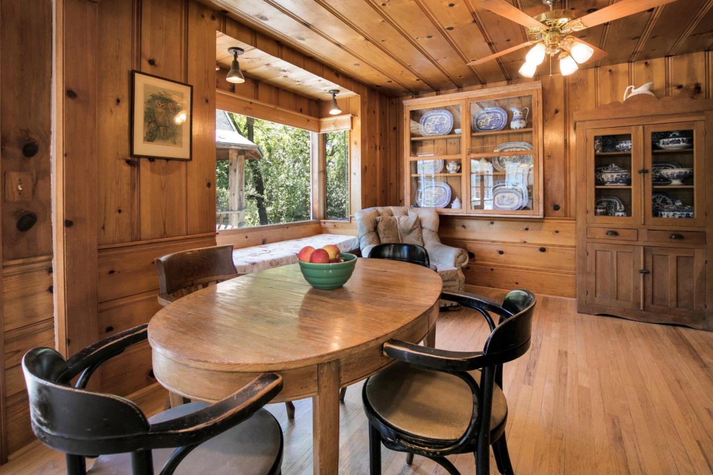 157 Happy Valley Road Santa Cruz, CA 95065 - Photo 14 of 45 a view of a dining room with furniture window and outside view