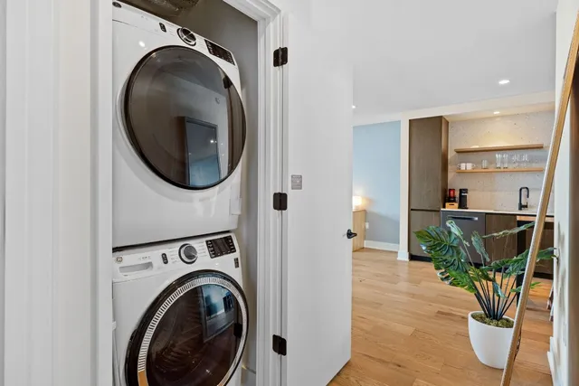 a view of a city with tall buildings