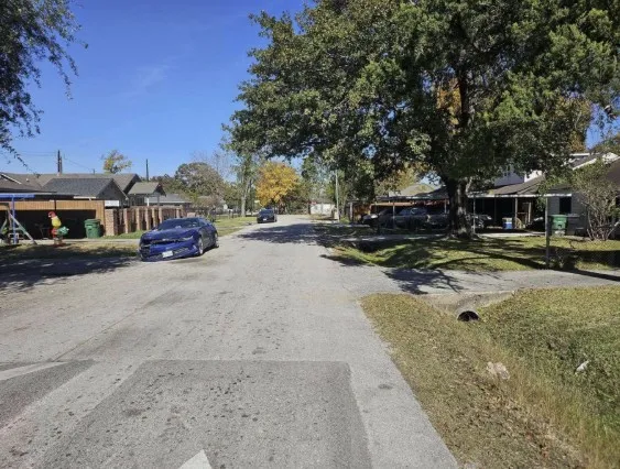 a car parked on the side of a street