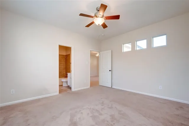 a view of an empty room