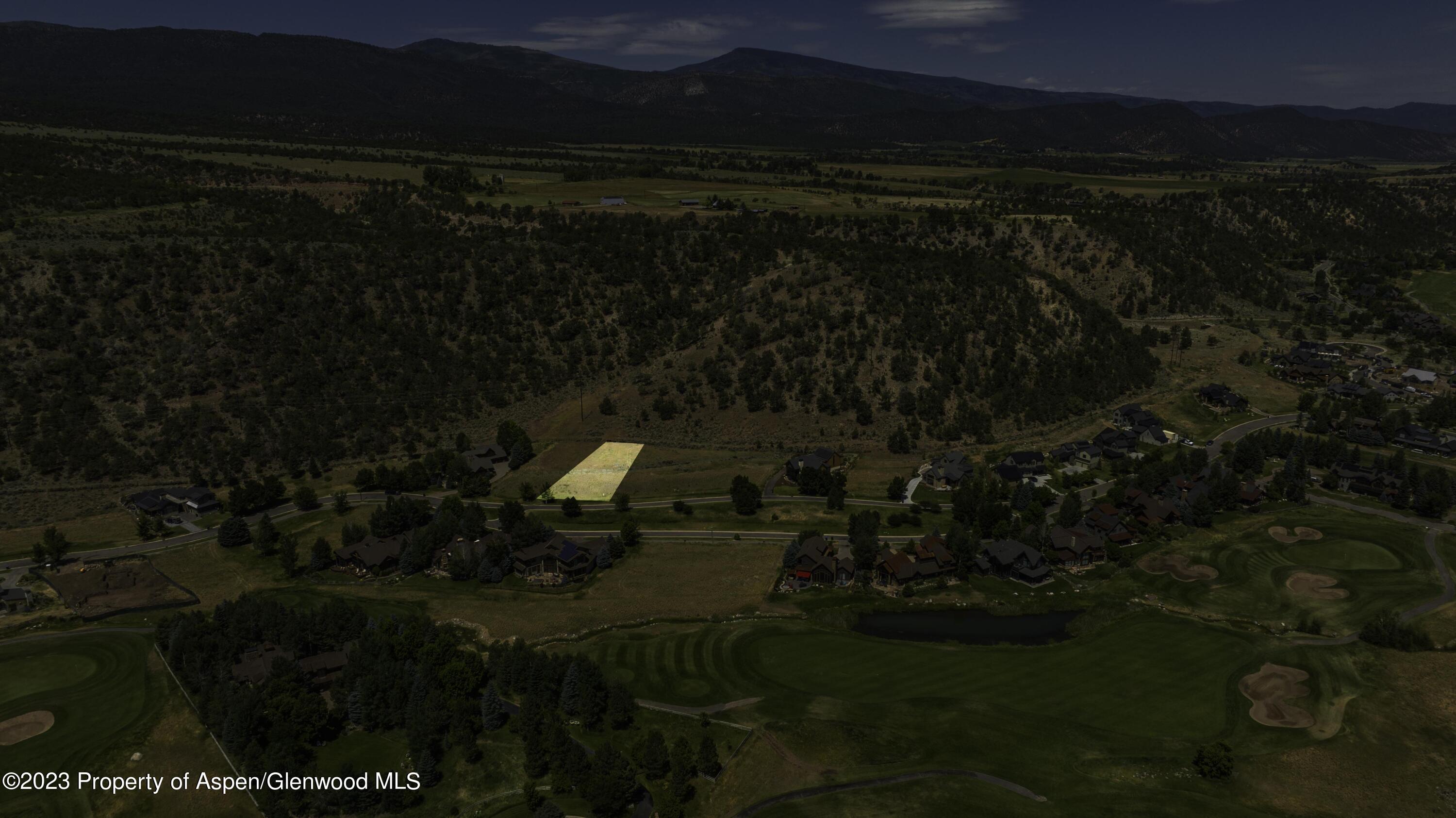 761 Perry Ridge Carbondale, CO 81623 - Photo 10 of 12 Aerial - West Facing Highlighted