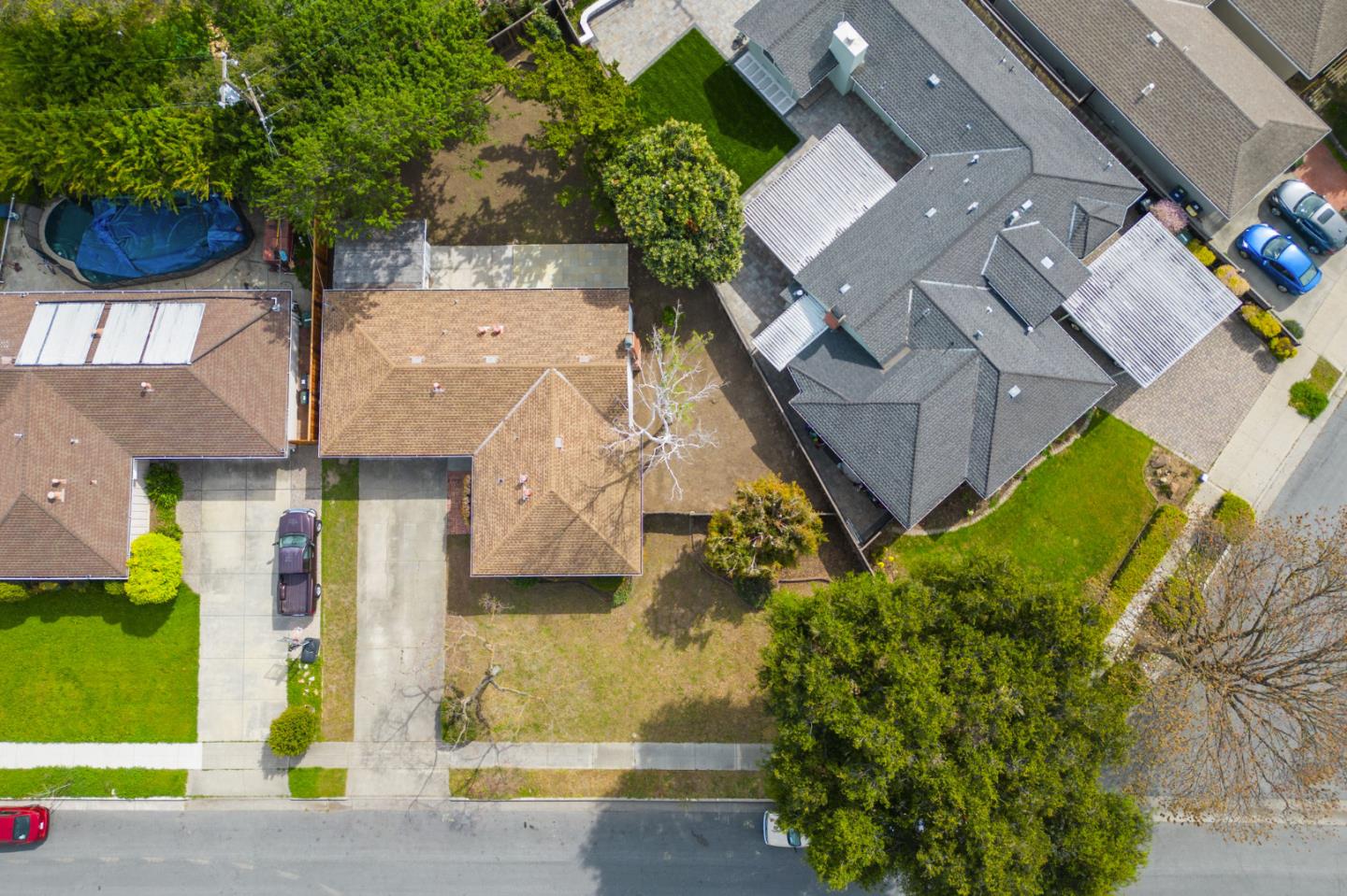 1222 Morningside Drive Sunnyvale, CA 94087 - Photo 4 of 34 an aerial view of a house with garden space and street view